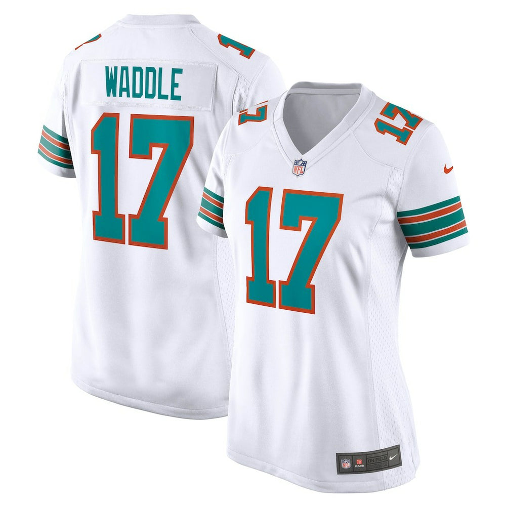 Jaylen Waddle Miami Dolphins Women's Game Jersey - White cheap
