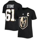 Mark Stone Vegas Golden Knights Youth Player Name & Number T-Shirt - Black T-shirts