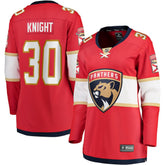 Spencer Knight Florida Panthers Fanatics Women's Home Breakaway Jersey - Red Jerseys