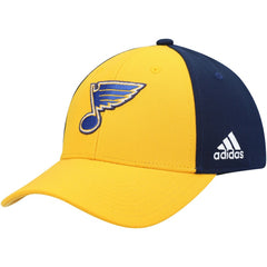 St. Louis Blues adidas Team Adjustable Hat - Gold/Navy Hats