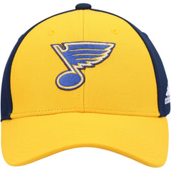 St. Louis Blues adidas Team Adjustable Hat - Gold/Navy Hats