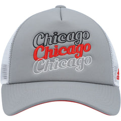 Chicago Blackhawks adidas Women's Foam Trucker Snapback Hat - Gray/White Hats