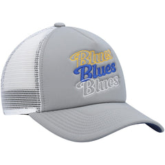 St. Louis Blues adidas Women's Foam Trucker Snapback Hat - Gray/White Hats