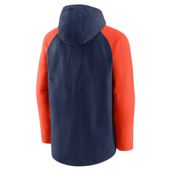 Houston Astros Authentic Collection Performance Raglan Full-Zip Hoodie Navy/Orange