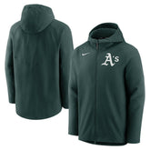 Athletics Authentic Collection Performance Raglan Full-Zip Hoodie Green