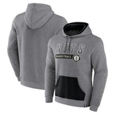Brooklyn Nets Off The Bench Color Block Pullover Hoodie - Heathered Gray shop