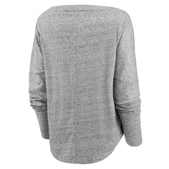 Los Angeles Lakers Women's Nostalgia Off-The-Shoulder Long Sleeve T-Shirt - Heathered Gray sale