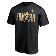 Alvin Kamara New Orleans Saints Checkdown T-Shirt - Black discount
