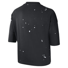 Brooklyn Nets Women's Courtside Splatter Cropped T-Shirt - Black on sale