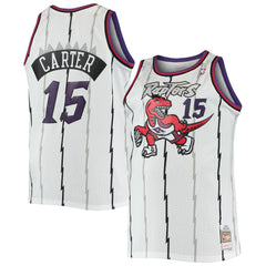 Vince Carter Toronto Raptors 1998/99 Big & Tall Hardwood Classics Swingman Jersey - White on sale