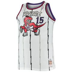 Vince Carter Toronto Raptors 1998/99 Big & Tall Hardwood Classics Swingman Jersey - White on sale