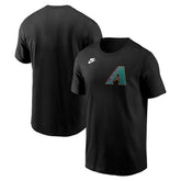 Arizona Diamondbacks Cooperstown Collection Wordmark T-Shirt Black
