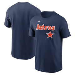 Houston Astros Cooperstown Collection Wordmark T-Shirt Navy