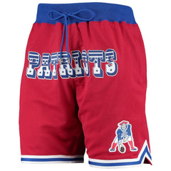 New England Patriots Just Don Gold Rush Shorts - Red online