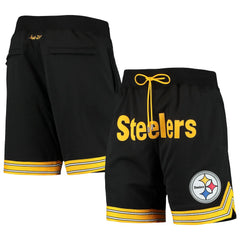 Pittsburgh Steelers Just Don Gold Rush Shorts - Black discount