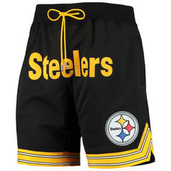 Pittsburgh Steelers Just Don Gold Rush Shorts - Black discount