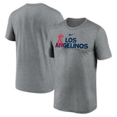 Los Angeles Angels Local Rep Legend Performance T-Shirt Heathered Charcoal