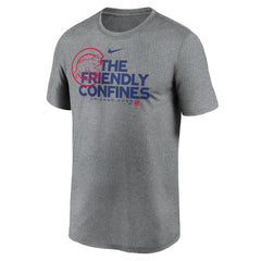 Chicago Cubs Local Rep Legend Performance T-Shirt Heathered Charcoal