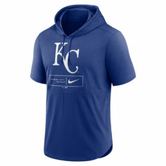 Kansas City Royals Lockup Performance Short Sleeve Lightweight Hooded Top Royal