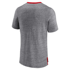 St. Louis Cardinals Iconic Team Element Speckled Ringer T-Shirt Heathered Gray