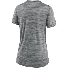 Chicago White Sox Women's Authentic Collection Velocity Performance V-Neck T-Shirt Anthracite