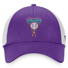Arizona Diamondbacks Cooperstown Collection Core Trucker Snapback Hat Purple/White