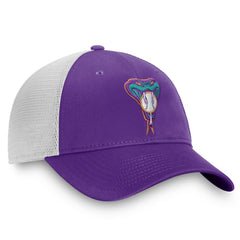 Arizona Diamondbacks Cooperstown Collection Core Trucker Snapback Hat Purple/White