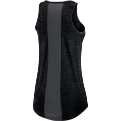 Colorado Rockies Women's Logo Fade High Neck Performance Tank Top Black