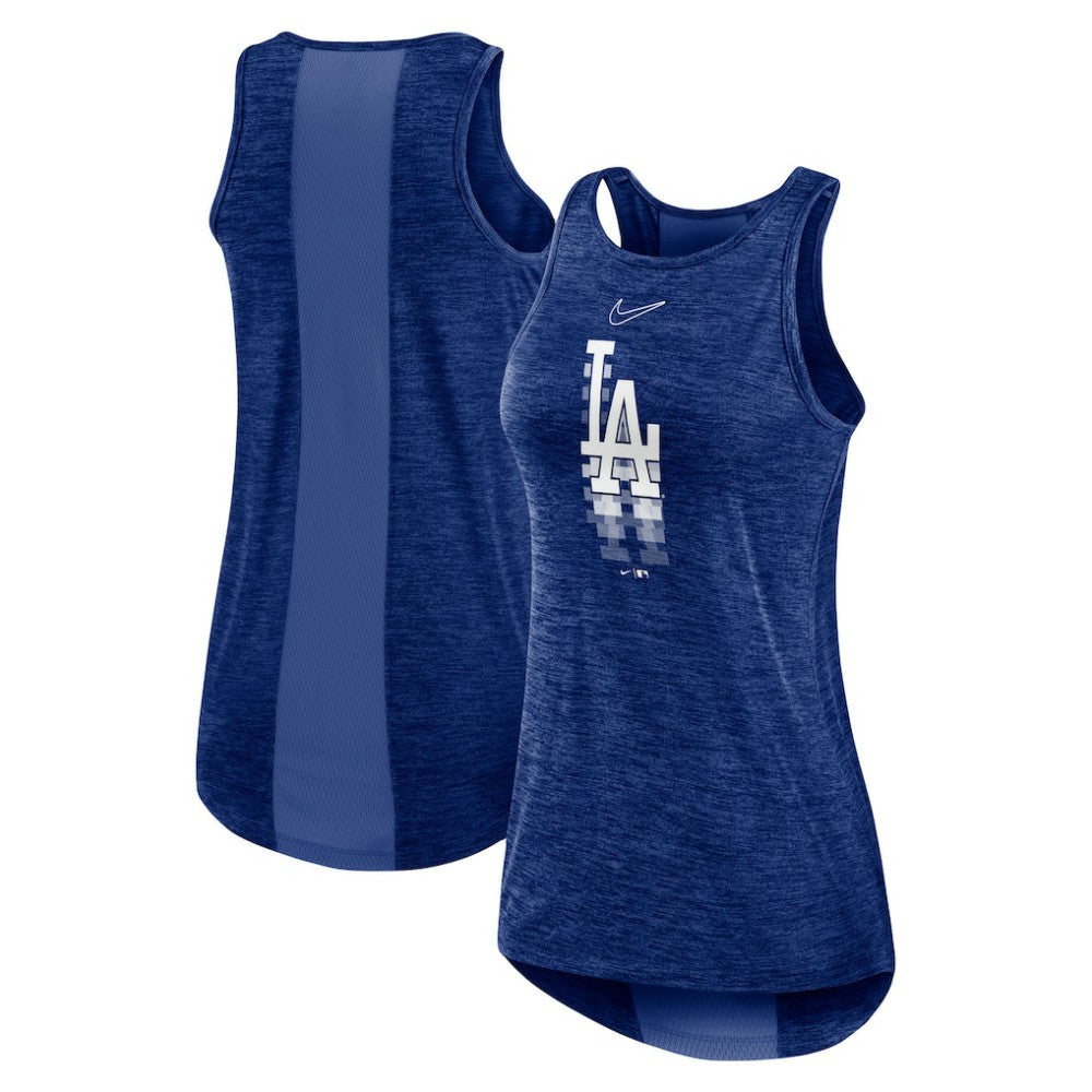 Los Angeles Dodgers Women's Logo Fade High Neck Performance Tank Top Royal