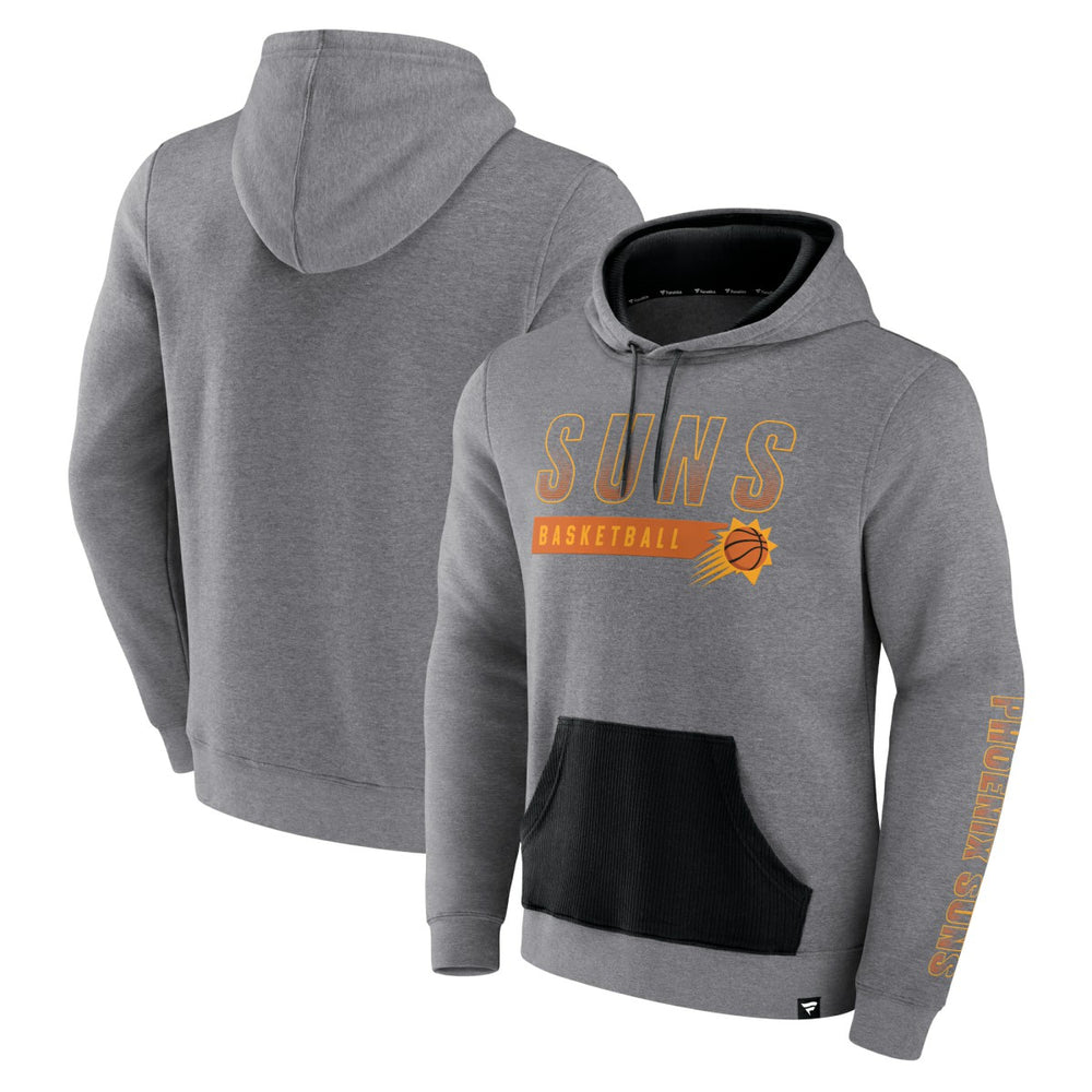 Phoenix Suns Off The Bench Color Block Pullover Hoodie - Heathered Gray cheap