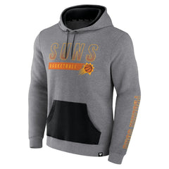 Phoenix Suns Off The Bench Color Block Pullover Hoodie - Heathered Gray cheap