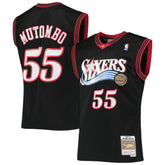 Dikembe Mutombo Philadelphia 76ers Hardwood Classics Swingman Jersey - Black on sale