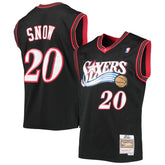 Eric Snow Philadelphia 76ers 2000/01 Hardwood Classics Swingman Jersey - Black cheap