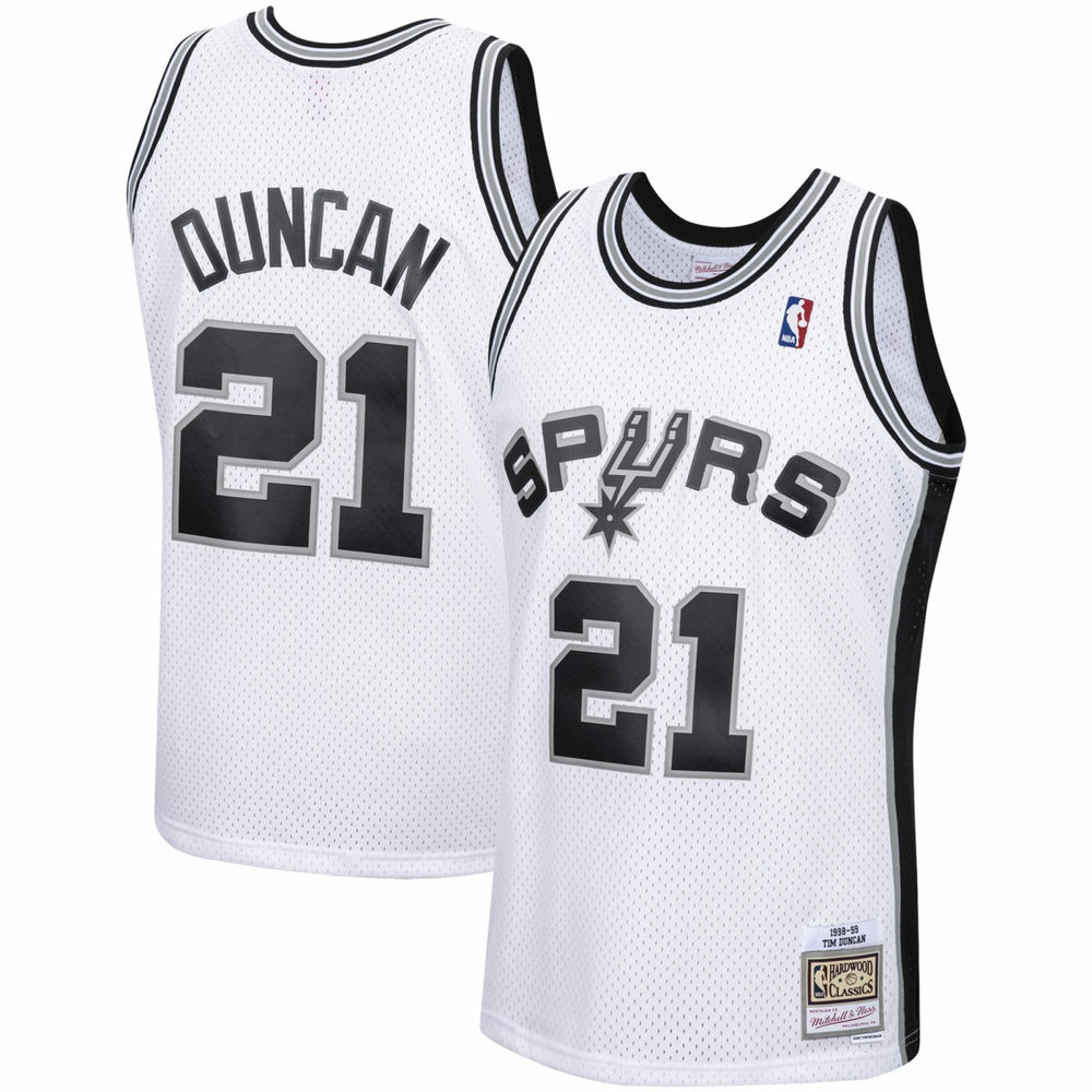Tim Duncan San Antonio Spurs 1998/99 Hardwood Classics Swingman Jersey - White discount