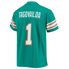 Tua Tagovailoa Miami Dolphins Youth Game Jersey - Aqua discount