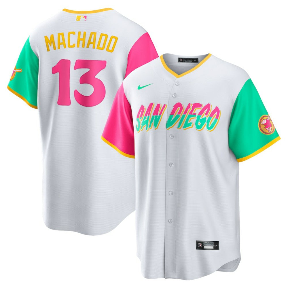 Manny Machado San Diego Padres City Connect Replica Player Jersey White