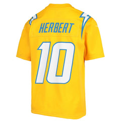 Justin Herbert Los Angeles Chargers Youth Inverted Team Game Jersey - Gold on sale