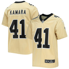 Alvin Kamara New Orleans Saints Youth Inverted Team Game Jersey - Gold cheap