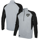 Las Vegas Raiders Combine Authentic Two-a-Days Half-Zip Jacket - Silver cheap