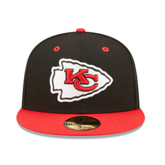 Kansas City Chiefs New Era Flipside 2Tone 59FIFTY Fitted Hat - Black/Red on sale
