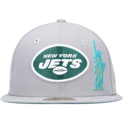 New York Jets New Era City Describe 59FIFTY Fitted Hat - Gray for sale