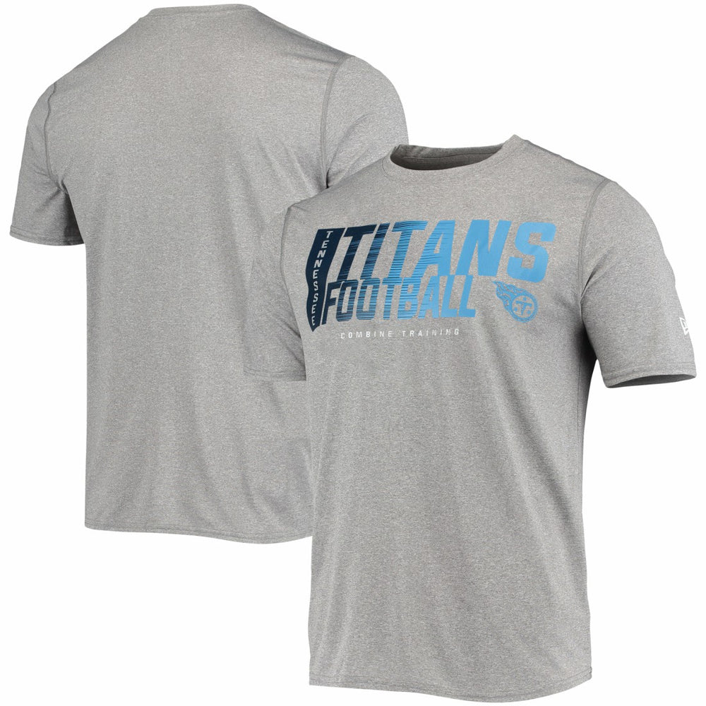 Tennessee Titans New Era Combine Authentic Game On T-Shirt - Heathered Gray sale