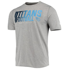 Tennessee Titans New Era Combine Authentic Game On T-Shirt - Heathered Gray sale