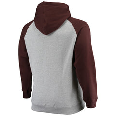 San Diego Padres Big & Tall Raglan Pullover Hoodie Heathered Gray/Brown