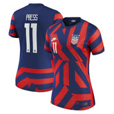 Christen Press USWNT 2021/22 Away Vapor Match Jersey - Blue cheap