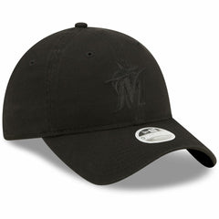 Miami Marlins Women's Black on Black Core Classic II 9TWENTY Adjustable Hat
