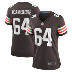 Joe DeLamielleure Cleveland Browns Women's Game Retired Player Jersey - Brown on sale
