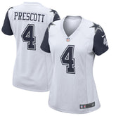 Dak Prescott Dallas Cowboys Women's Alternate Game Jersey - White sale