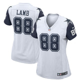 CeeDee Lamb Dallas Cowboys Women's 2nd Alternate Game Jersey - White for sale