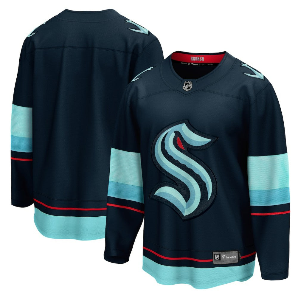 Seattle Kraken Fanatics Home Breakaway Jersey - Deep Sea Blue Jerseys
